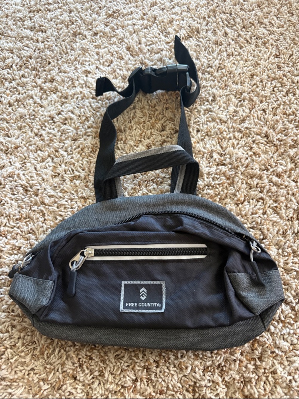 Free Country Black and Gray Women's Belt Bag